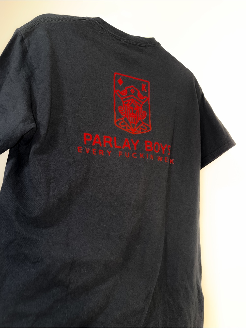 Parlay Boys Weekend Medium Men’s Black Tee Shirt